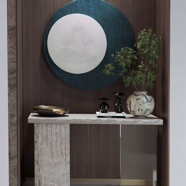 新中式玄关端景台3D模型